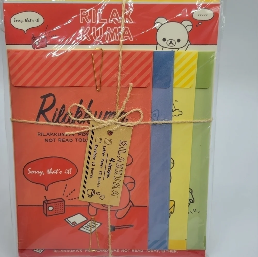 Rilakkuma stationary letter set